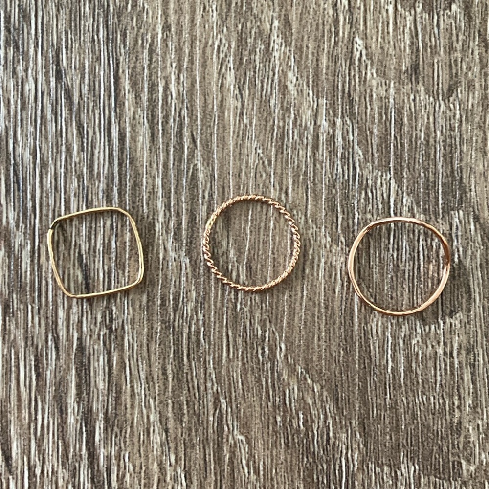 💫 Lot de trois bagues